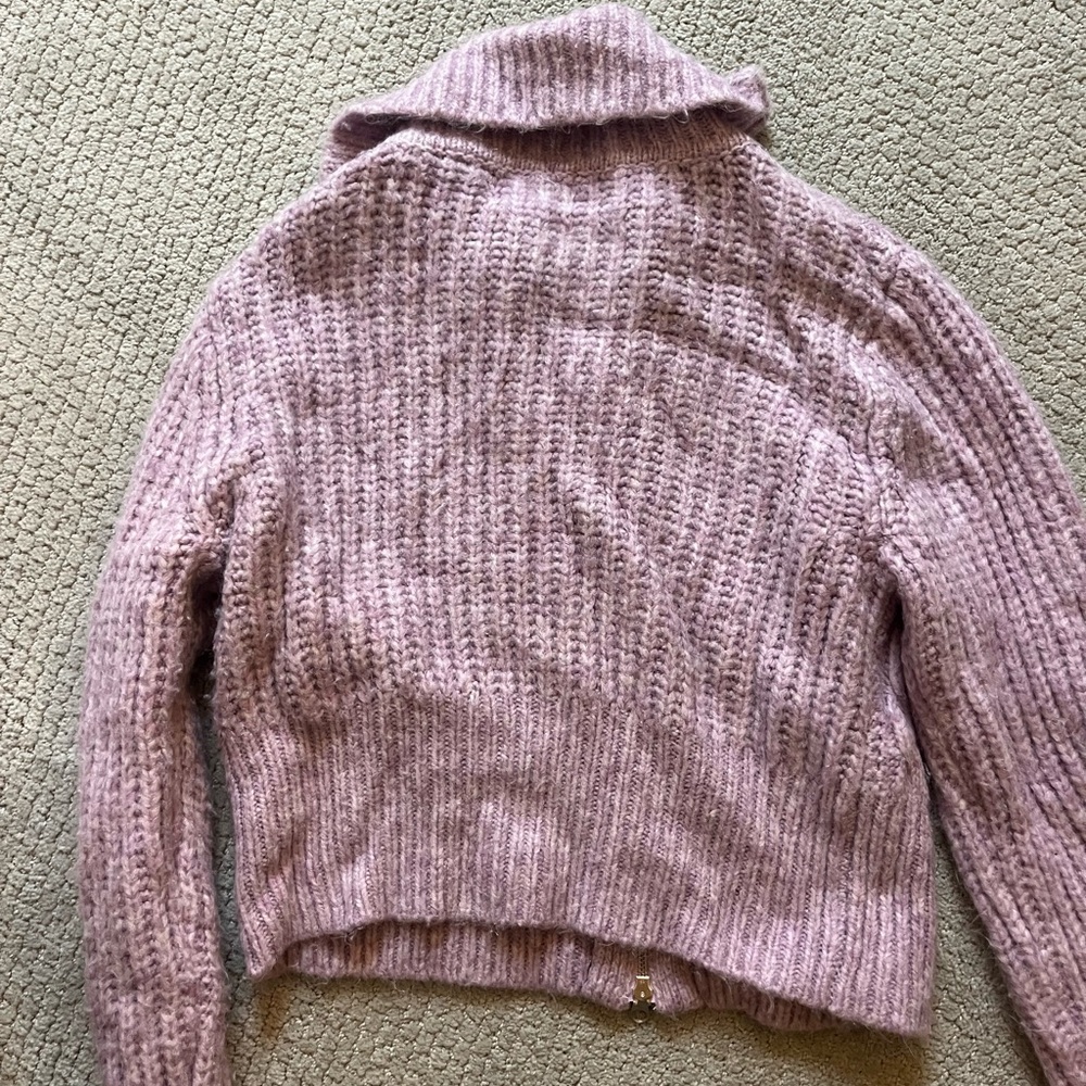 Universal Thread Lavender Cable Knit Turtleneck S… - image 3